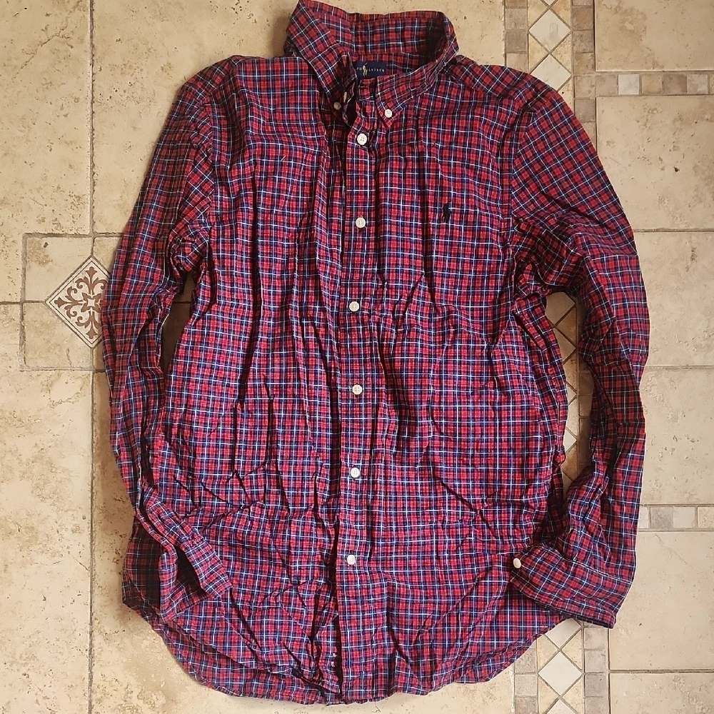 Ralph Lauren Red and Blue Checkered Shirt